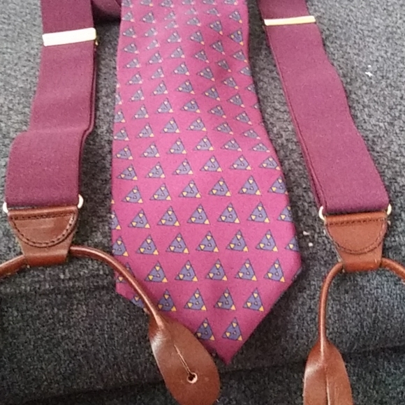 Isaco Other - Isaco designer silk tie $48 + free suspenders.